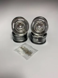 26mm 3mm Offset Silver Steel Wheels 12mm Hex (4pcs) LL10