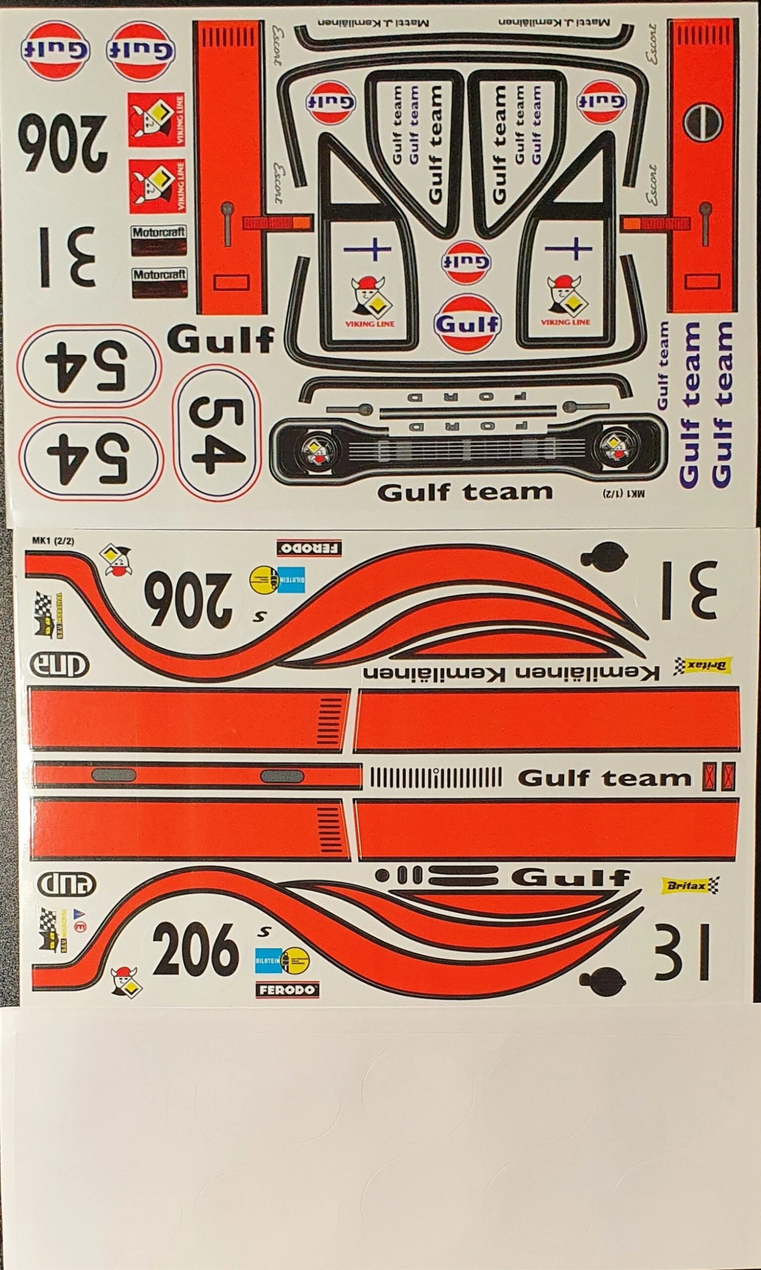 Mk1 Gulf Decals 3 Mk1 Gulf Decals