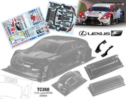 TC350 1/10 Lexus KOBELCO DENSO GT500, 200mm Tamiya TT01 TT02 Drift HPI Kyosho
