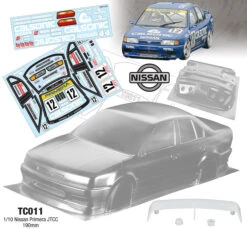 TC011 Nissan Primera Calsonic JTCC FF01 FWD Chassis Car 1/10 R/C (58147 Replica)