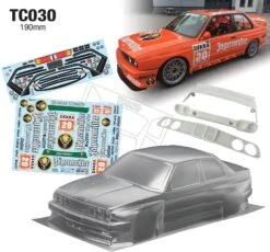 TC030 1/10 BMW E30 Jägermeister Tamiya TT01 TT02
