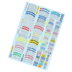 TC924 Tire Logo Sticker, A4 RC Decals Tyre Tamiya HPI KYOSHO