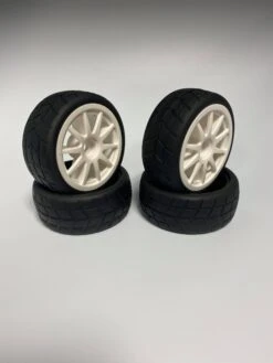 D001 Road Tire On-Road Grip Tyre Set 52mm X 26mm Wheel Tamiya Kyosho HPI TYP2