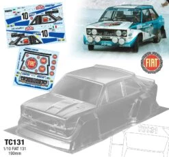 TC131 1/10 Flat 131, 190mm Tamiya TT01 TT02