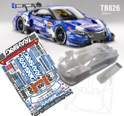 TB826 1/8 NSX On Road Body 298mm X 260mm Raybrig