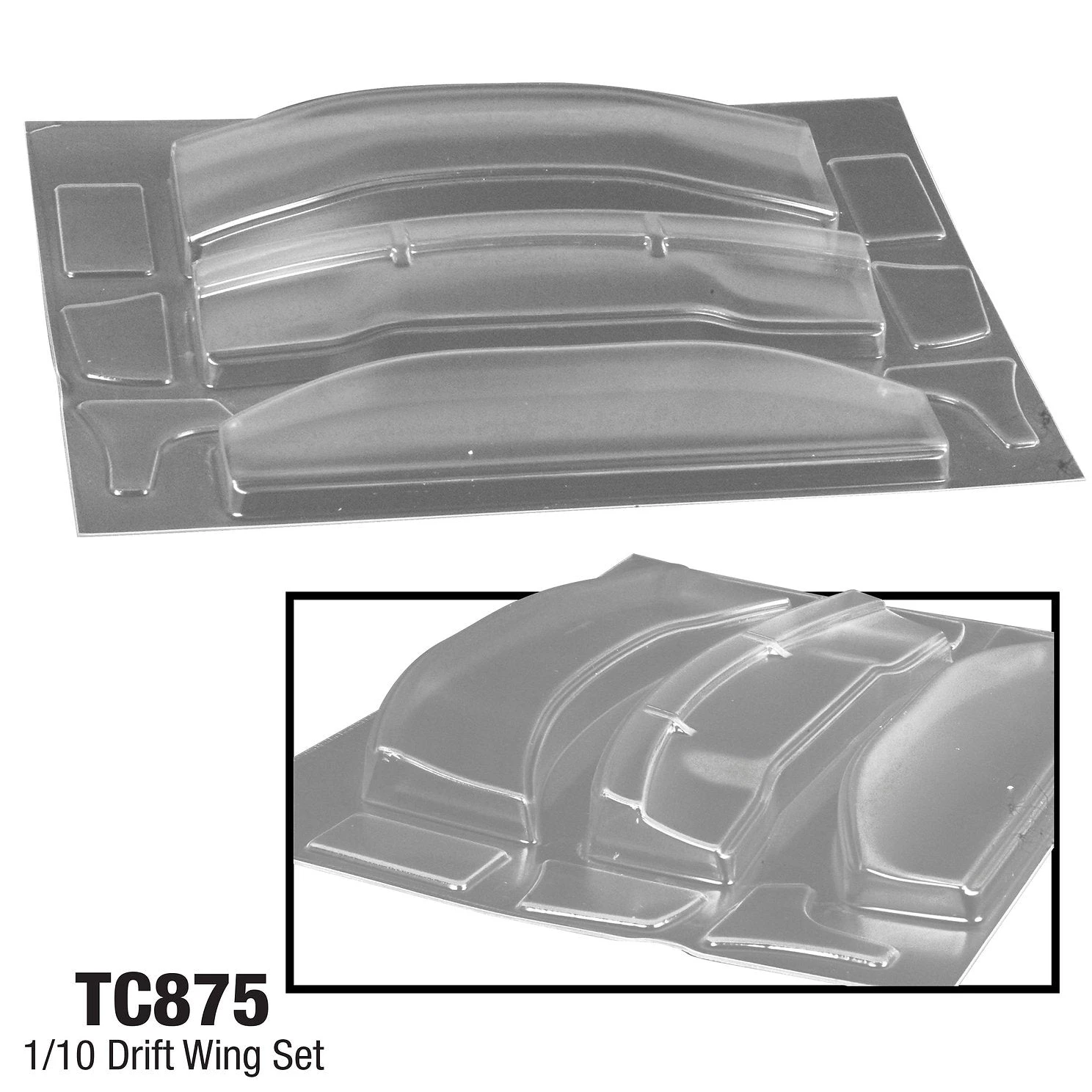 TC875 1/10 Drift Wing Set Tamiya MST HPI 200mm 3 TC875 1/10 Drift Wing Set Tamiya MST HPI 200mm