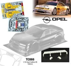 TC066 1/10 Opel Calibra V6, 190mm TT01 TT02 Tamiya