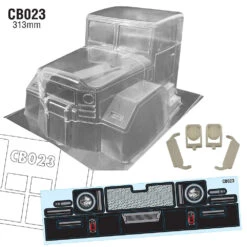 CB023 1/10 Crawler Truck Head Body, 313mm TRX4 LOSI AXIAL REDCAT HPI