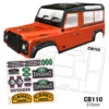 CB110 1/10 Crawler Body, 313mm Land Rover Defender 90 110 TRX4 LOSI AXIAL REDCAT HPI -Model World Shop E8ED7A1E B0FD 4A0B AB62 AB3191F4D4C9