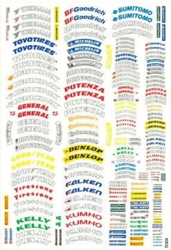 TC924 Tire Logo Sticker, A4 RC Decals Tyre Tamiya HPI KYOSHO -Model World Shop FA203892 CCF5 4E76 A9B0 54075F6E894F