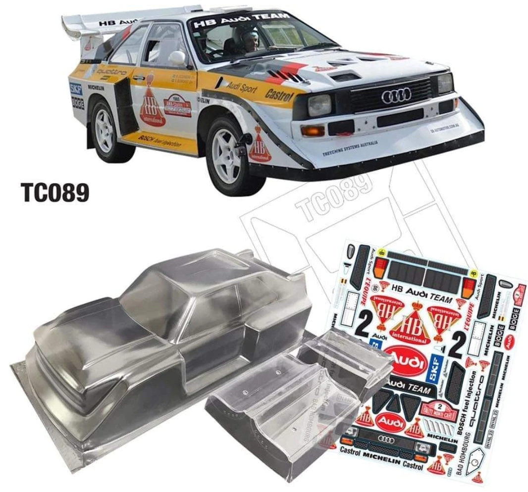 TC089 Audi Quattro S1 Tamiya TT01 TT02 190mm X 257mm 4 TC089 Audi Quattro S1 Tamiya TT01 TT02 190mm X 257mm - Image 2