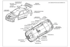 CARISMA SUBARU IMPREZA 2006 WRC CLEAR BODY SET 190MM CA14779 -Model World Shop gallery9
