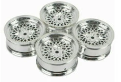 BBS Chrome 3mm Offset 26mm Rc Touring Car Wheels For Tamiya TT01 TT02 HPI Kyosho 12mm Hex Not M Chassis