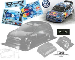 TC096 1/10 Volkswagen Polo WRC (190mm) Tamiya Tt01 Tt02