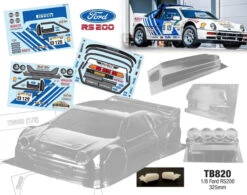 RS200 Rallycross 325mm HOBAO Kyosho Mugen Sworkz TLR Hotbodies Traxxas