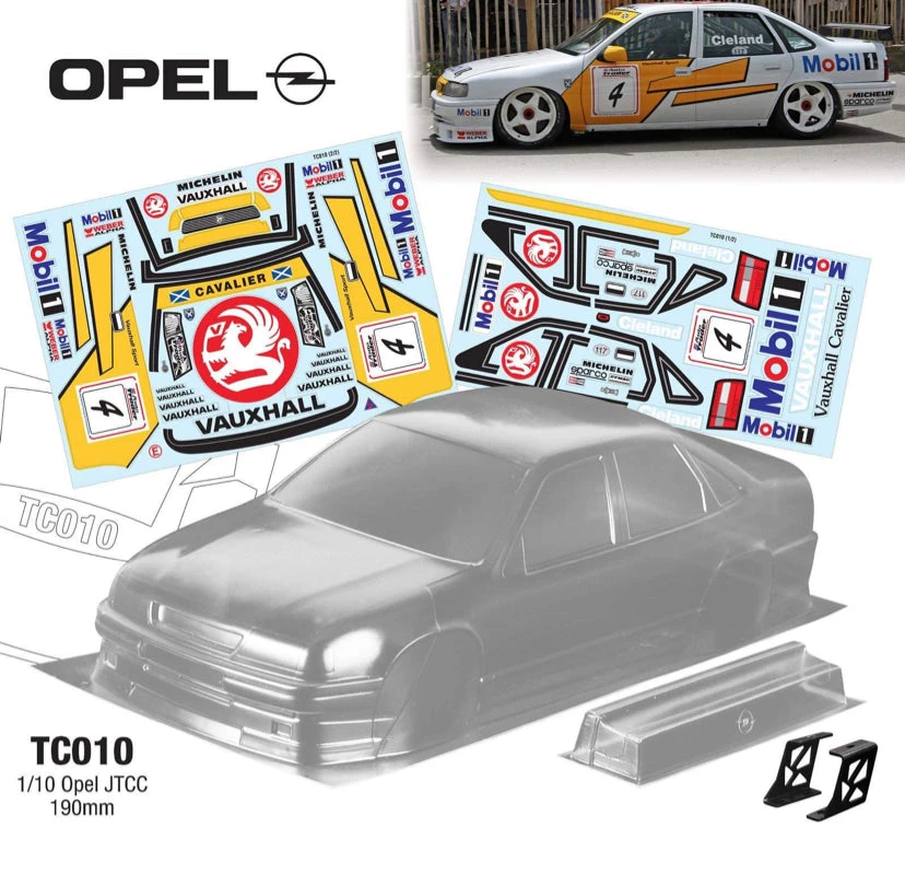 TC010 1/10 Opel Vectra Mobil 1 JTCC BTCC, 184mm Tamiya TT01 TT02 3 TC010 1/10 Opel Vectra Mobil 1 JTCC BTCC, 184mm Tamiya TT01 TT02