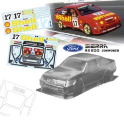 Ford Sierra RS500 Dick Johnson Tamiya TT01 TT02 190mm X 257mm HPI Kyosho Drift